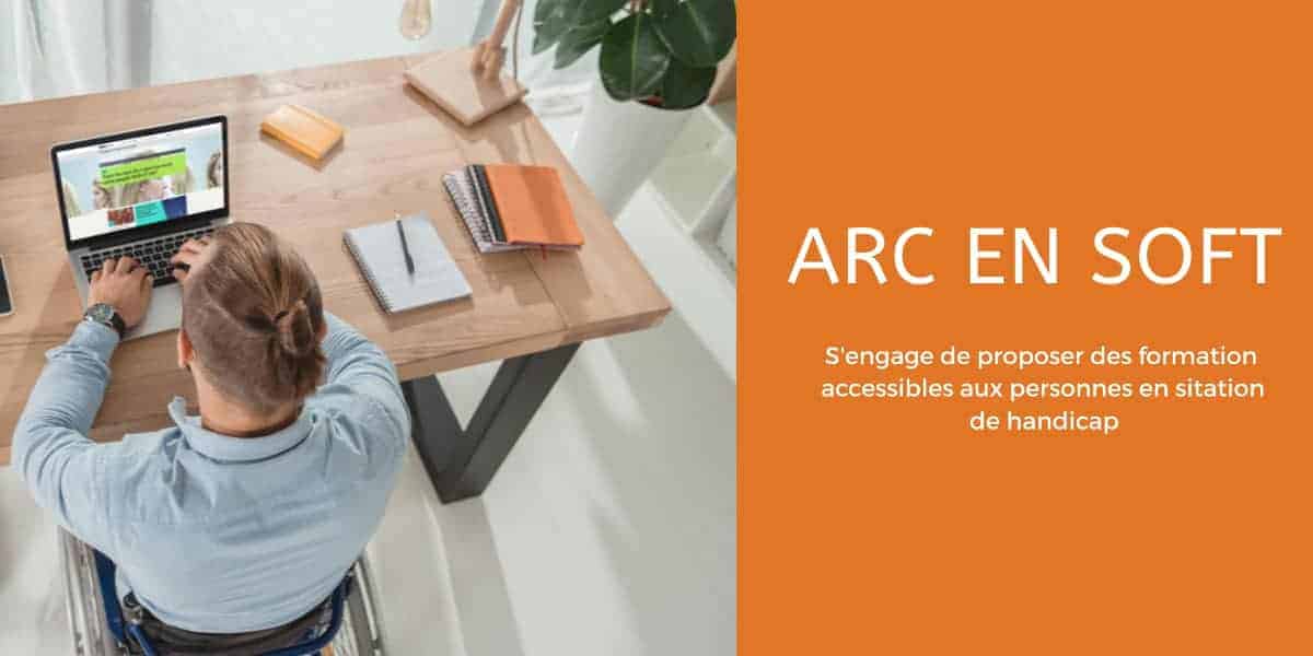 Formation accessible pour personnes en situation de handicap.