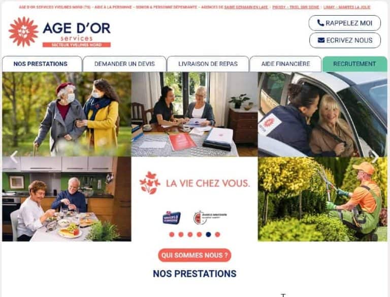 AGE D'OR SERVICES 78 NORD - Service d'aide à domicile et accompagnement personnalisé.