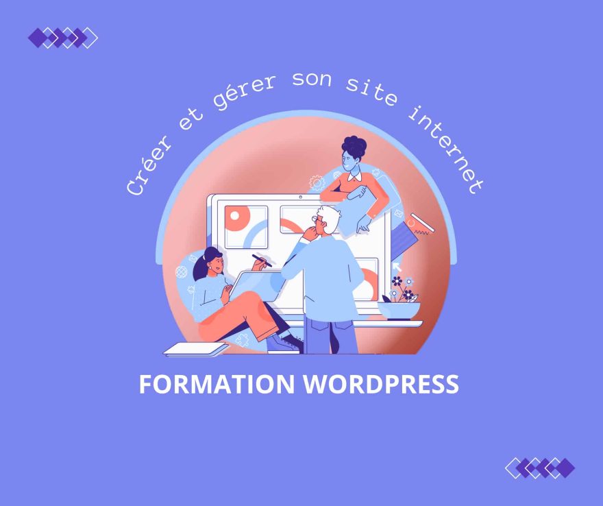 Image illustrant la formation WordPress pour créer et gérer un site internet.