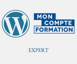 Logo WordPress pour formation CPF.