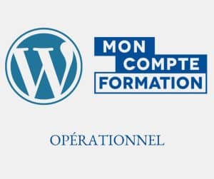 Logo de formation WordPress CPF pour la création de site internet.
