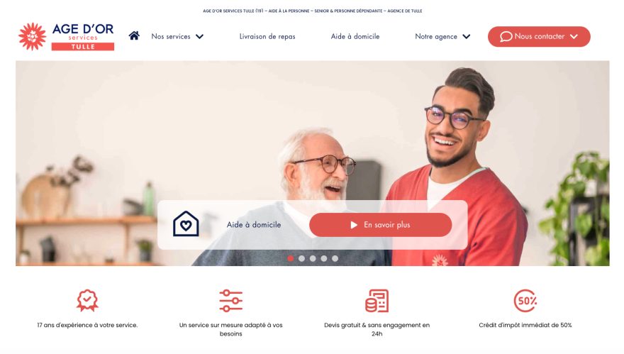 Aide à domicile pour seniors, assistance personnalisée à Tulle, services de maintien à domicile.