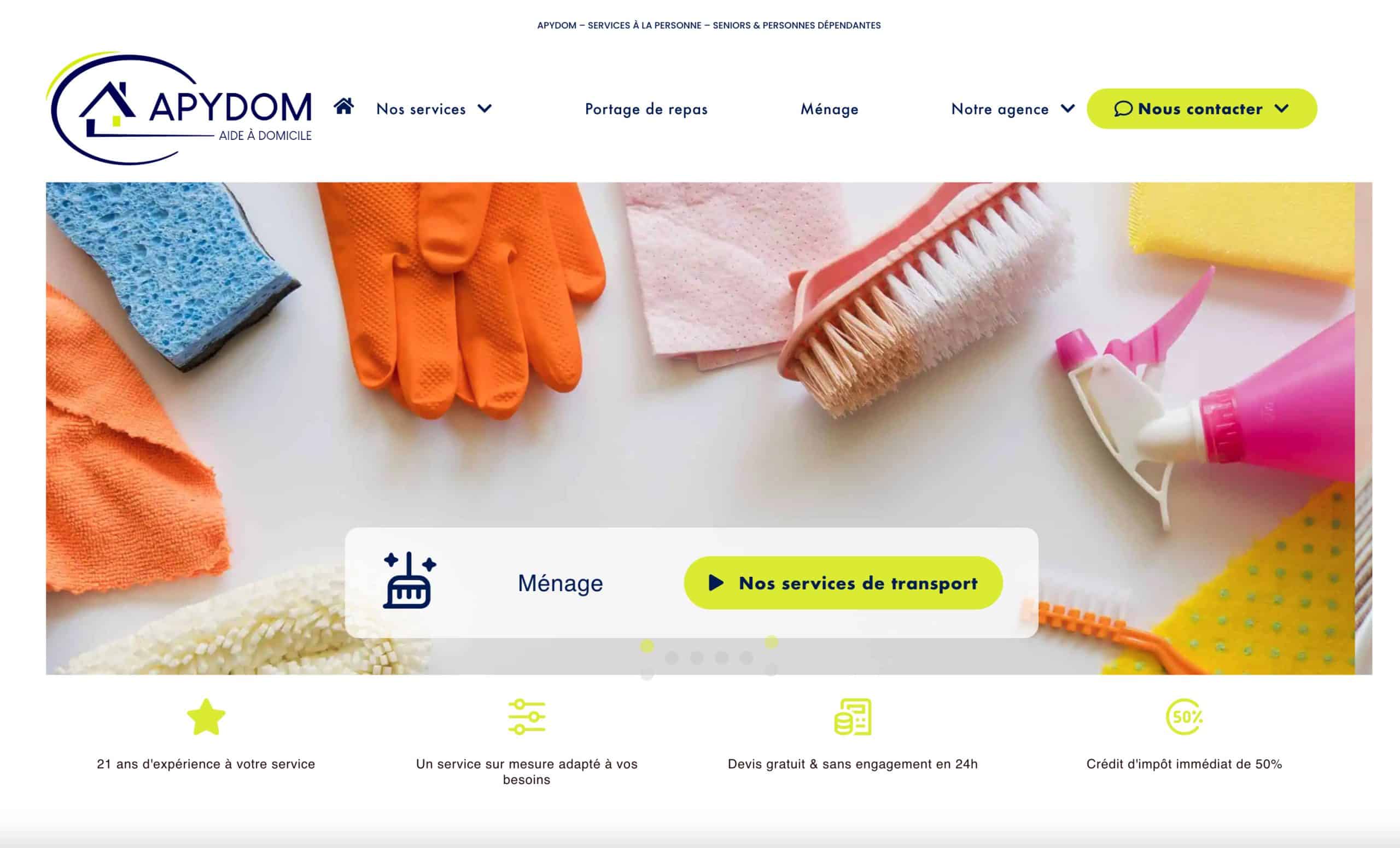 Nettoyage et entretien à domicile avec services personnalisés et adaptés à vos besoins.