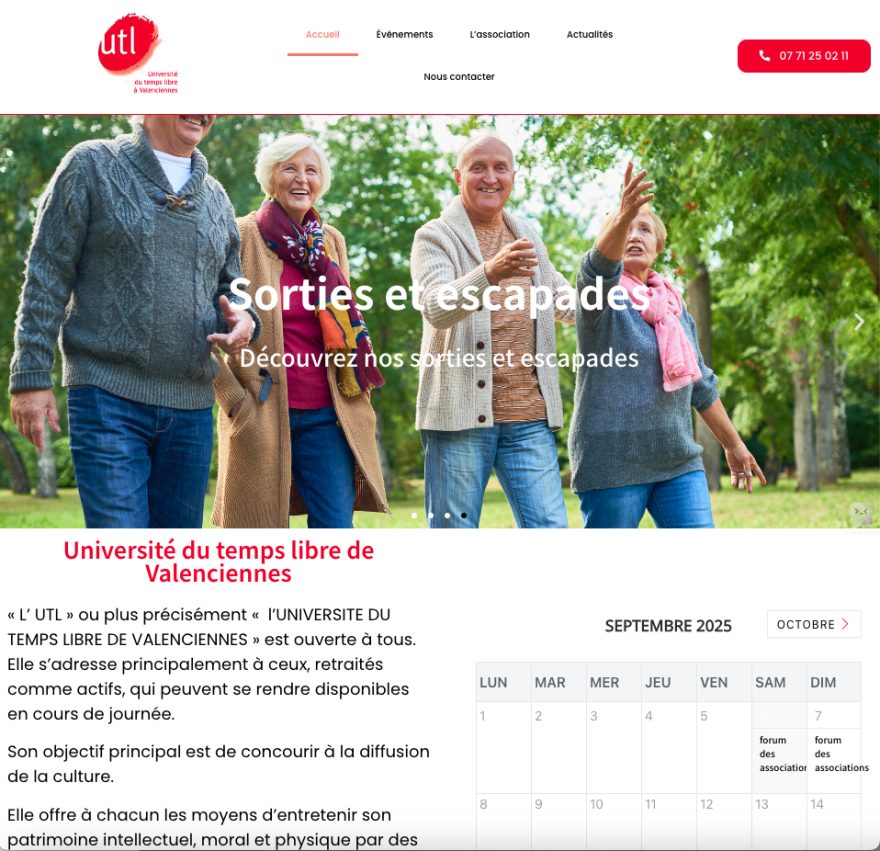 UTL - Université du temps libre de Valenciennes, offre des activités pour retraités et actifs, favor.