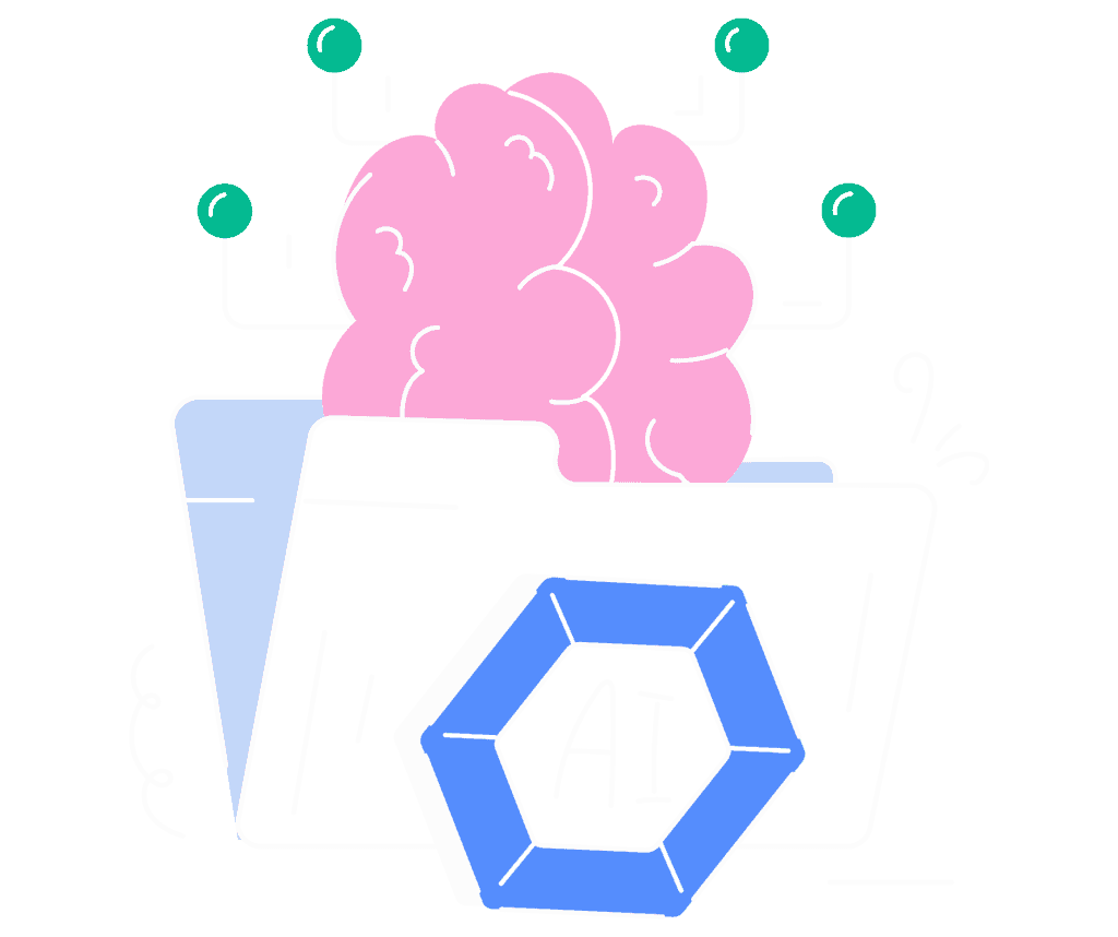 Illustration d'une intelligence artificielle créant un site internet.
