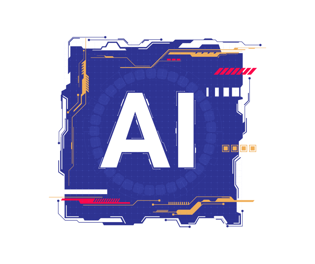 Illustration d'une intelligence artificielle pour la création de sites internet modernes.