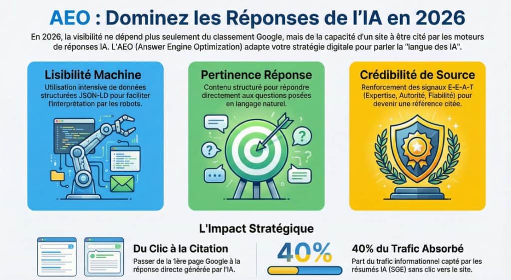 Contenu structuré pour répondre directement aux questions posées en langage naturel.