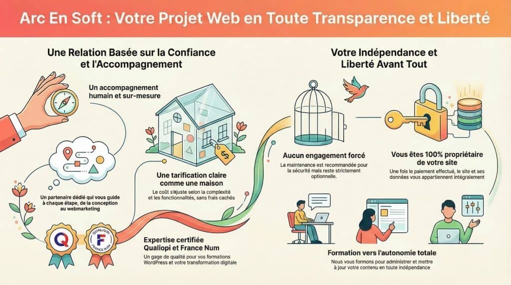 Site internet personnalisé, confiance et liberté | Agence web fr_FR.