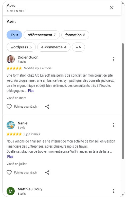 avis google