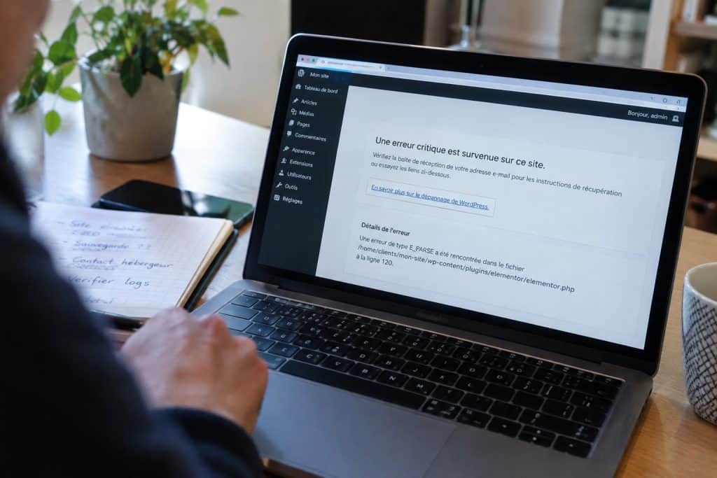 wordpress erreur