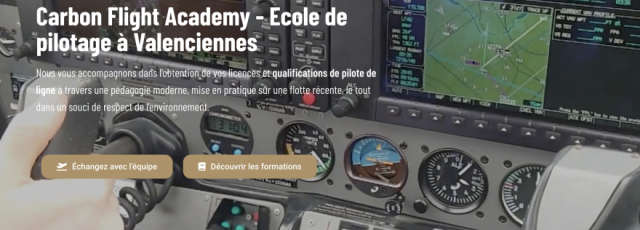 École de pilotage en ligne et en présentiel à Valenciennes, formation de pilote de ligne et de loisir.